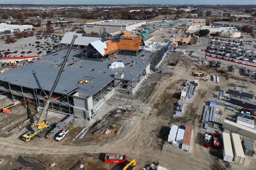 Lewis Roofing - Scheels Tulsa in Progress